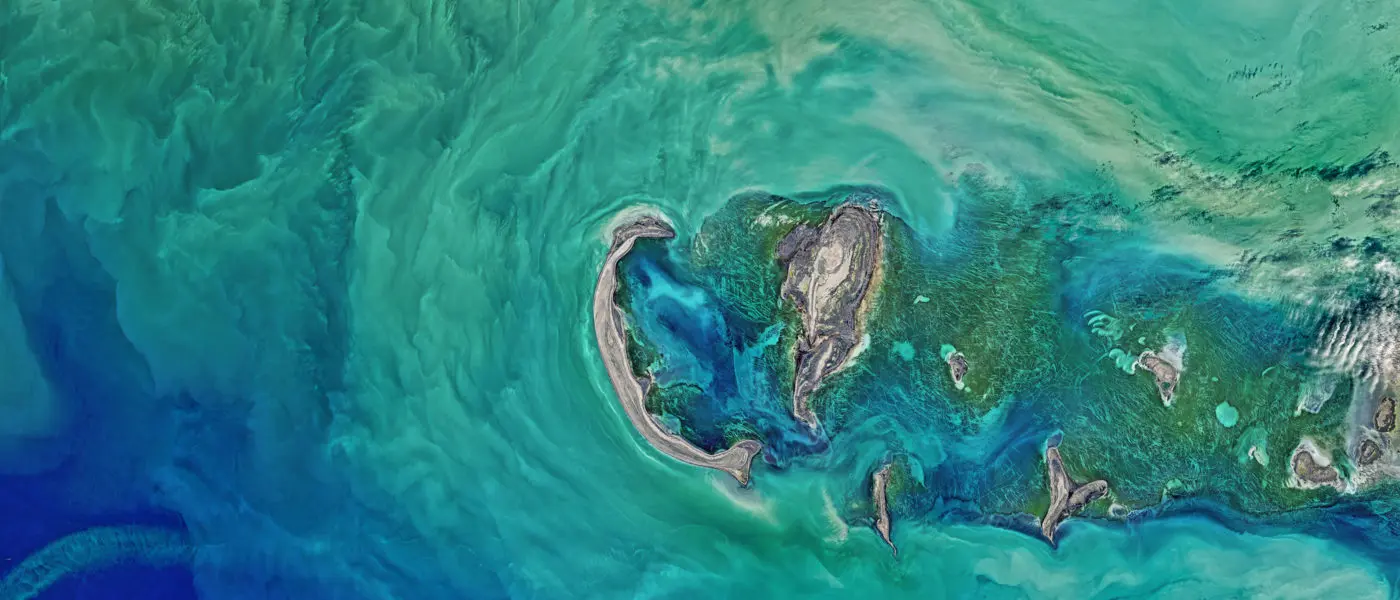 Atoll und Ozean