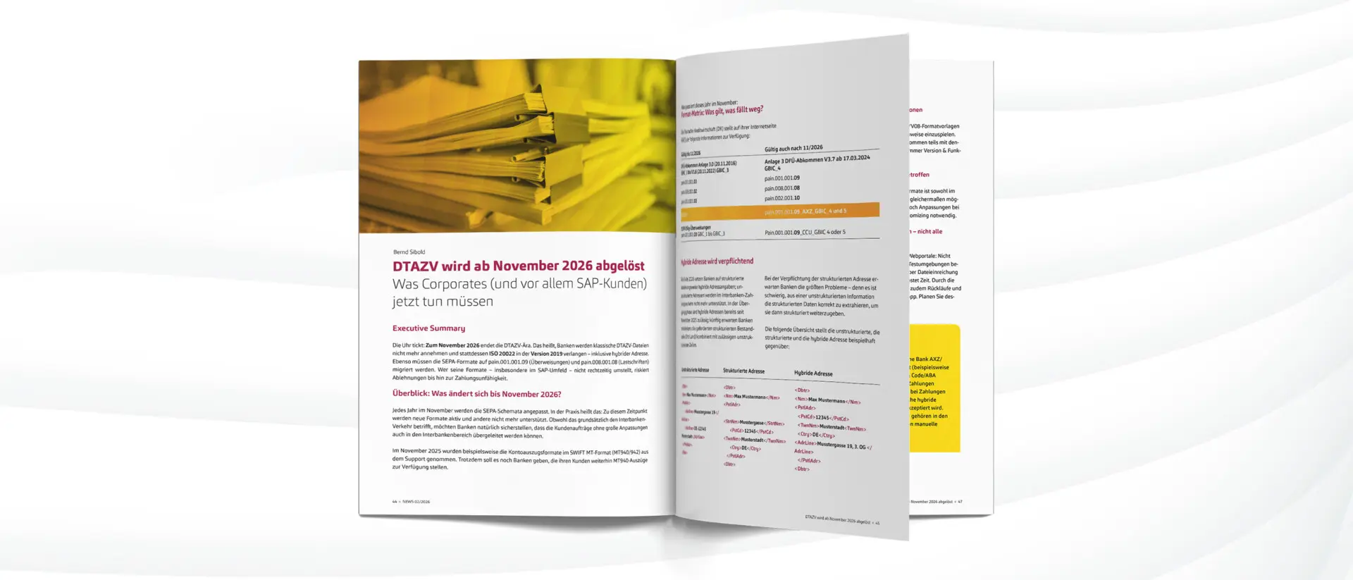 DTAZV, ISO 20022, NEWS 02/2026